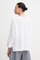 Abbigliamento United Colors of Benetton maglione con aggiunta di lino 115GD10CT bianco