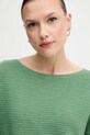 Sveter s prímesou ľanu United Colors of Benetton zelená 115GD10CT