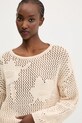 Desigual pulover din amestec de in BRUMA bej 25SWJF26