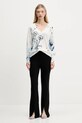 Светр з домішкою льону Desigual HELSINKI 25SWJF33 бежевий SS25