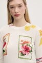 Pulover s primesjo lanu Desigual TAMPERE bež 25SWJF32