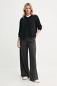 American Vintage cardigan con aggiunta di lana DAM19EE25 nero SS25