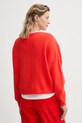 Odzież American Vintage sweter z domieszką wełny DAM225E25 czerwony