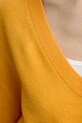 Vlnený sveter American Vintage RAX18AE25 žltá