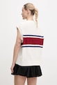 adidas Originals vestă din bumbac Retro KA4393 bej SS25