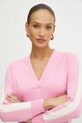 Liu Jo pulover din amestec de lana grosime medie roz TA5153.MS025