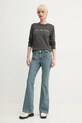 ZADIG&VOLTAIRE sweter kaszmirowy KWSW02705.23 szary SS25