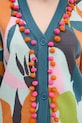 Never Fully Dressed cardigan Balearic Forrest NFDKN573 turcoaz