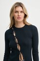 Samsoe Samsoe sweter wełniany SALORI granatowy F25100077