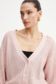 Guess cardigan din bumbac SAGE roz W5GR44.Z3C71