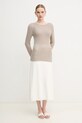 Calvin Klein maglione con aggiunta di seta K20K208195 beige SS25