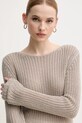 Calvin Klein maglione con aggiunta di seta beige K20K208195