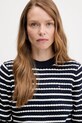 Tommy Hilfiger pamut pulóver sötétkék WW0WW44993