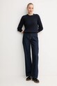 Bavlněný svetr Tommy Hilfiger WW0WW44993 námořnická modř AW25