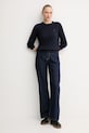 Хлопковый свитер Tommy Hilfiger WW0WW44993 тёмно-синий AW25