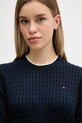 Tommy Hilfiger sweter bawełniany granatowy WW0WW44993
