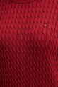 Tommy Hilfiger sweter bawełniany WW0WW44993 bordowy