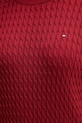 Tommy Hilfiger pamut pulóver WW0WW44993 burgundia
