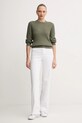 Bavlněný svetr Tommy Hilfiger WW0WW44993 zelená AW25