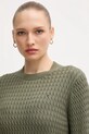 Bavlněný svetr Tommy Hilfiger zelená WW0WW44993