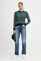 Tommy Hilfiger sweter bawełniany WW0WW44993 niebieski AW25