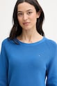 Tommy Hilfiger pulover ženski bombažen modra WW0WW44975