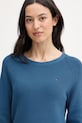 Tommy Hilfiger sweter damski bawełniany niebieski WW0WW44975