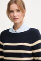 Бавовняний светр Tommy Hilfiger темно-синій WW0WW44975