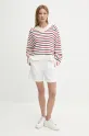 Tommy Hilfiger sweter bawełniany WW0WW45401 beżowy SS25