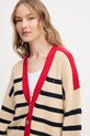Хлопковый кардиган Tommy Hilfiger бежевый WW0WW45552