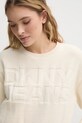 Dkny pulover de bumbac bej DJ5R0539