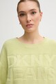 Βαμβακερό πουλόβερ Dkny πράσινο DJ5R0539