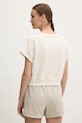 Хлопковая футболка Dkny DP5T1231 бежевый SS25