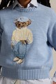 Bavlněný svetr Polo Ralph Lauren modrá 211965767