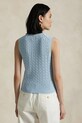 Bavlnená vesta bez rukávov Polo Ralph Lauren 211971882 modrá AW25