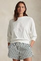 Polo Ralph Lauren bombažen pulover Wimbledon Collection Našitek bela 211970430