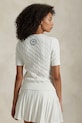 Хлопковый кардиган Polo Ralph Lauren Wimbledon Collection 211970523 белый SS25