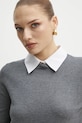 Morgan pulover MSHIRT gri MSHIRT