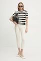 Morgan maglione in misto lana MBEAUTY MBEAUTY beige SS25