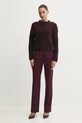 Pulover s primesjo volne Morgan MBULLE MBULLE bordo SS25