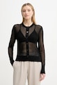 AERON cardigan CONSTANT uni negru PU237572