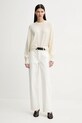 By Malene Birger pulover de lână DOAS 103058 bej SS25