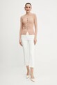 Elisabetta Franchi cardigan MK70S52E2 portocaliu SS25