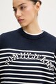 Tommy Jeans pamut pulóver sötétkék DW0DW20251