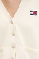 Tommy Jeans cardigan din bumbac DW0DW20257 bej