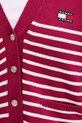 Tommy Jeans pamut kardigán DW0DW20257 rózsaszín
