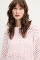 Светр Tommy Jeans рожевий DW0DW20262