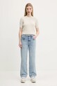 Пуловер Tommy Jeans DW0DW20380 бежов SS25