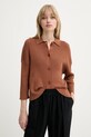 Sessun cardigan din bumbac maro 25209014