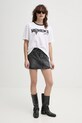 Хлопковая футболка MUNTHE FILISHA 251111525166 белый SS25